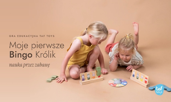 Moje Pierwsze Bingo Królik – Edukacyjna Gra dla Dzieci 24M+ | Taf Toys – Rozwój i Zabawa w Jednym